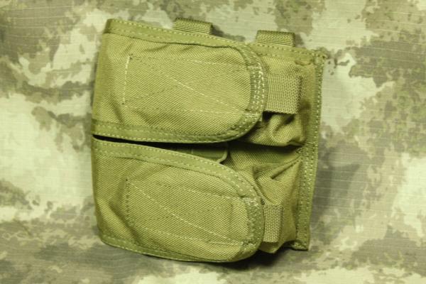 G TMC Horizontal Mag Pouch ( Khaki ) - Cordura Series - EbAirsoft.com